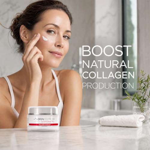 Skinception Kollagen Intensiv Anti-Aging Cream – 2 fl oz (60 ml) – Reduces Wrinkles & Crow’s Feet