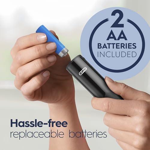 Black Battery Powered Toothbrush Set of 2 - Oral-B Pro 100 CrossAction