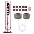 FAMILIFE Electric Foot File Callus Remover ? Rechargeable Pedicure Tool with Display Screen, Replaceable Sandpaper Discs, Forward & Reverse Rotation, for Men and Women