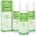 NOVEHA Tea Tree Eyelid Gel Cleanser - for Blepharitis, MGD, and Dry Eye with Pro-Vitamin B5, Hyaluronic Acid, and Cucumber Extract - Gentle Cleansing, Soothes Itchy Eyelid and Burning Eyes - 3PK-50mL