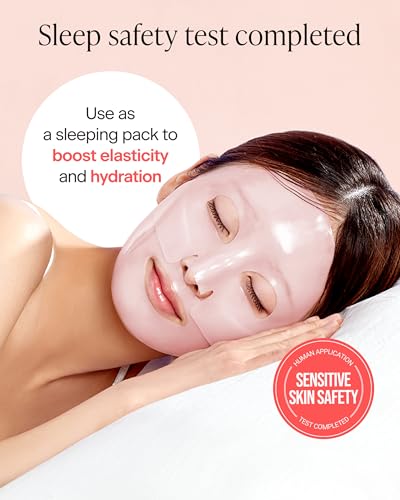 Skin Fit Collagen Nanoshot Face Mask - Hydrating Overnight Hydrogel Sheet with EGF & Elastin