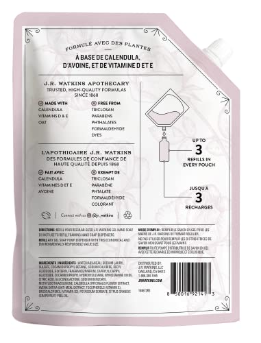 Liquid Hand Soap Refill Pouch 1L - Gentle, Hydrating Hand Wash