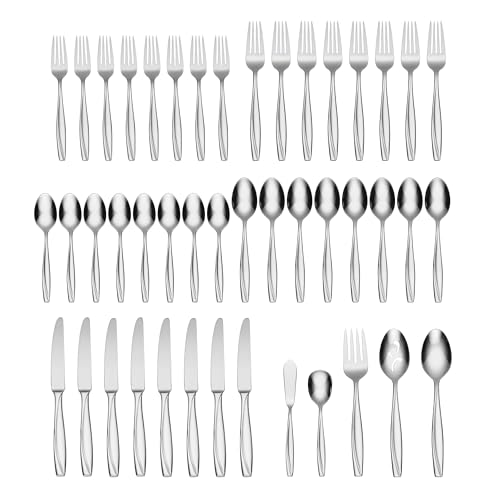Oneida Camlynn Mirror 45-Piece Flatware Set for 8 - Stainless Steel Service