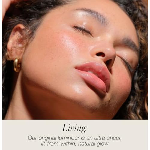 RMS Beauty Luminizer - Cream Highlighter Makeup, Luminous Dewy Makeup Highlighter Eyeshadow, Body Shimmer, Face Highlighters & Luminizers, Glow Makeup