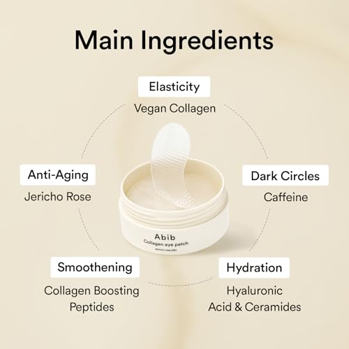 Abib Eye-Deal Collagen Eye Care Kit | Collagen Eye Patch, Eye Cream | Puffy Eyes and Dark Circles, Anti-Wrinkle | Valentines Day Gifts for Women (Under Eye Care Duo)