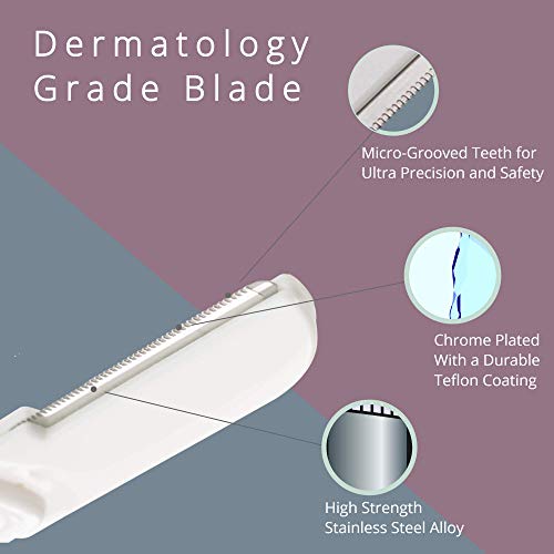 Dermaplaning Tool (15 Count) ? Easy to Use Dermaplane Razor for Face ? Facial Hair Removal for Women ? Blade for Eyebrows and Peach Fuzz ? Face Shavers for Women Help Exfoliate and Smooth the Skin