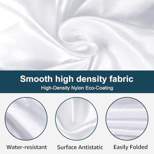 Beard Bib Beard Apron, Beard Bib Hair Catcher for Men Shaving, Non-Stick Beard Bib Apron for Men with Strong Suction Cups, Gifts for Men Husband, Grooming Kit for Men - White