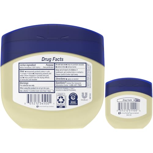 Petroleum Jelly 4-Pack - Hypoallergenic Skin Protectant & Healing Ointment