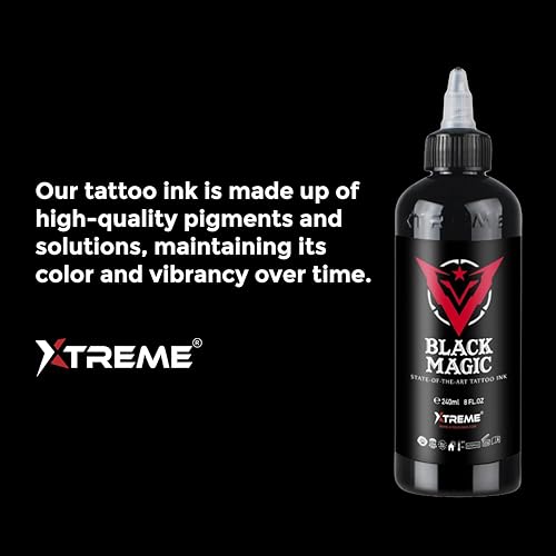 Xtreme Tattoo Ink Extra White 2 oz - Versatile Medium Viscosity, Fast Healing, Water-Based, Acrylic-Free, Safe for Professional Tattooing