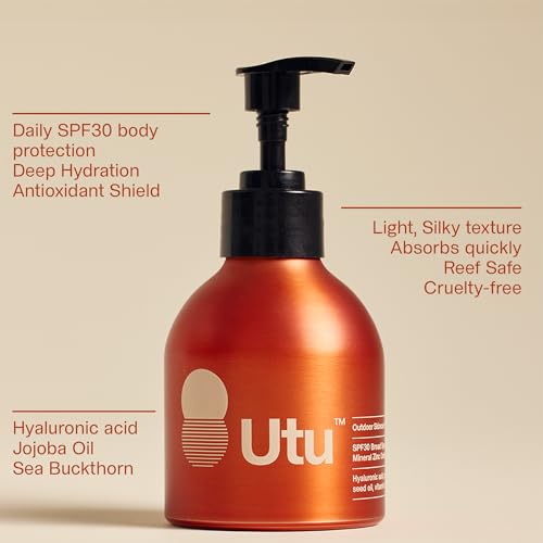SPF30 Daily Mineral Body Sunscreen with Hydrating Hyaluronic Acid & Aloe Vera