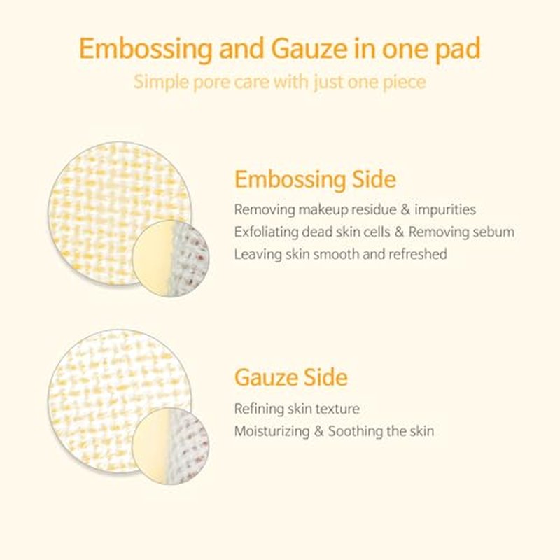 ACCOJE Brightening Glow V Peeling Toner Pads with Glutathione & AHA+BHA, Dual-Textured Exfoliating, Clearer & More Radiant Complexion, Korean Skin Care (70 Pads)