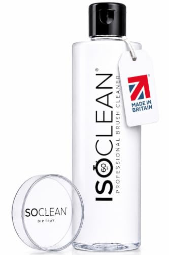ISOCLEAN Makeup Brush Cleaner Spray 9 Fl Oz - Easy Pour with Dip Tray
