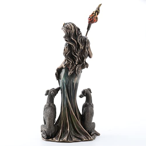 Veronese Design Hecate Greek Goddess Statue, Bronze Large Cold Cast Resin 13 3/8"
