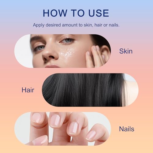 Organic Castor Oil Roll-On with Rose Quartz Roller for Hair & Skin - 1pcs