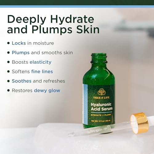 Hyaluronic Acid Face Serum - Hydrating Skin Rejuvenation, 2 Fl Oz Pack of 2