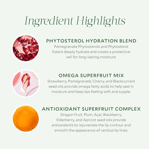 Tata Harper 3-in-1 Hydrating Lip Treatment, Nourishes, Hydrates & Plumps, 100% Natural, Made Fresh in Vermont