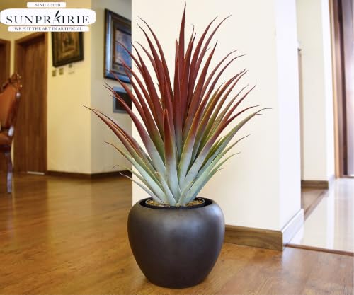 Artificial Aloe Vera Plant 26 Inches Tall - Realistic Faux Indoor Decor