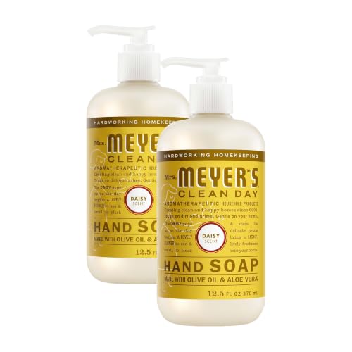 Mrs. Meyer’s Clean Day Liquid Hand Soap - Daisy Scent, 12.5 Fl Oz, Pack of 6