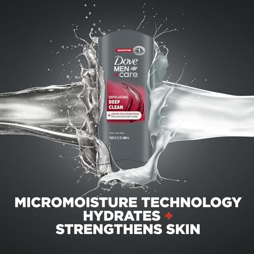 Men's Exfoliating Body and Face Wash Pack - Deep Clean, Nourishing MicroMoisture