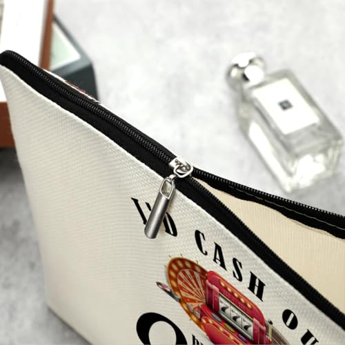 Funny Gambler Casino Slot Machine Makeup Bag Cosmetic Bag Inspired Gambler Gifts Gambling Casino Lover Gift for Women Friend Mom Grandma Aunt Nurse Retirement Christmas Birthday Friendship Gifts
