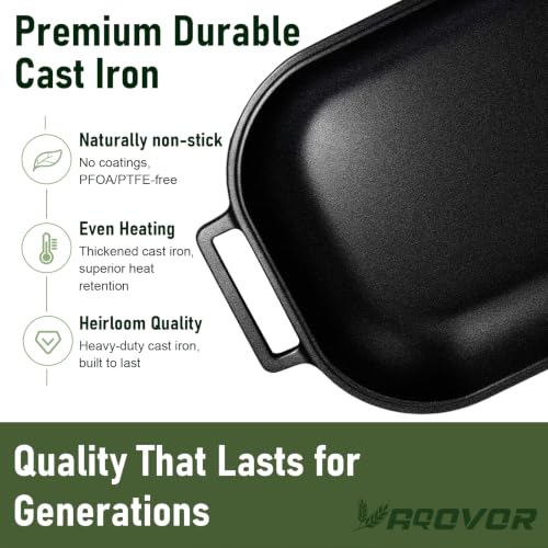 Cast Iron Bread Oven with Lid 9.5QT for Sourdough Baking - Heavy Duty
