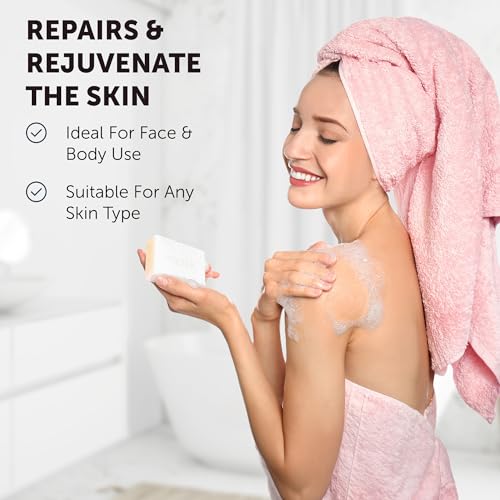 VALITIC Snail Mucin Kojic Acid Soap Bar 4 Pack - Anti-Aging & Skin Brightening