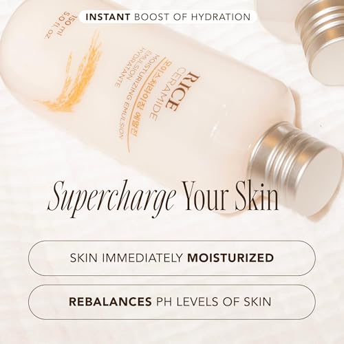 Rice Ceramide Moisturizing Emulsion - Hydrating & Skin Barrier Repair - Lightweight Korean Skincare - Pack of 2 - 5 Fl Oz