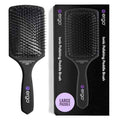 ERGO Ionic Paddle Hair Brush ? Large Polishing Brush for Long-Lasting Shine, Detangling Brush for Wet & Dry Hair Care, Hair Styling Tool for Blow Drying (ER1000)
