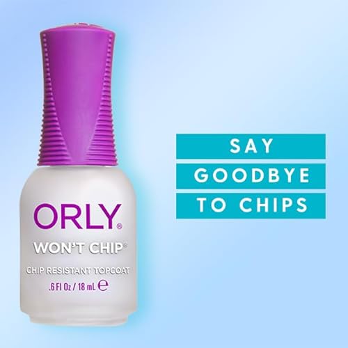 Orly Top Nail Coat, Won't Chip, 0.6 Ounce