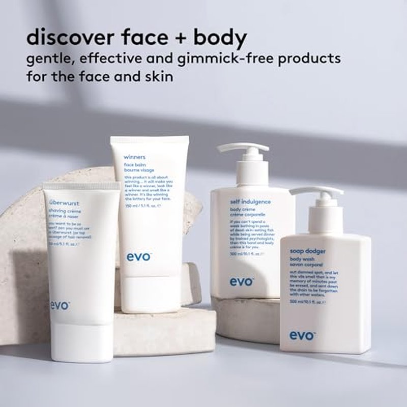 EVO Self Indulgence Moisturizing Body Cream for Dry Skin Types, Men & Women - Hydrates & Soothes, Vegan Body Lotion - 10.1 fl oz