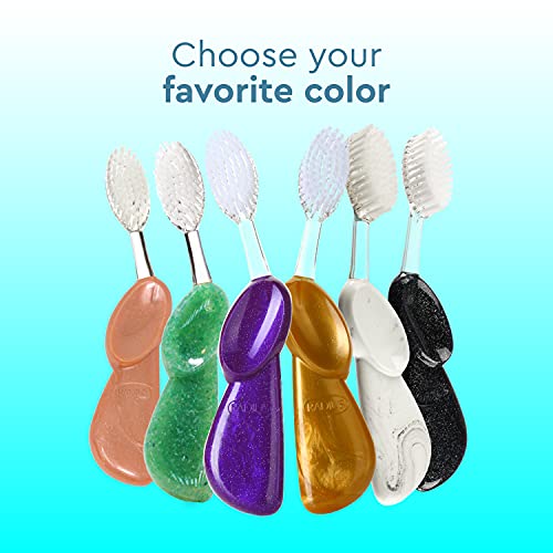 Earth-Friendly Replaceable Head Toothbrush for Right Hand - Coral/Purple/Soda Pack of 3