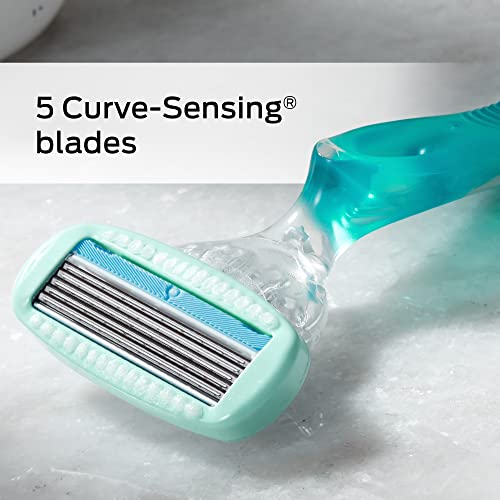 Schick Hydro Sensitive Razor Refills for Men, 12 Count & Schick Hydro Silk Sensitive Skin Razor for Women With 5 Moisturizing Razor Blade Refills