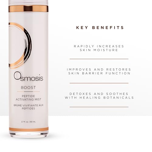 OSMOSIS Peptide Hydrating Facial Mist - 2.7 Fl Oz Skin Care Spray for All Skin Types