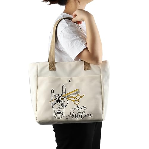 BLUPARK Hairs Hust-ler Hand Gift Hairs Stylist Tote Cosmetologist Gift Hairdresser G-ft Bag Beautician Shopping Bag