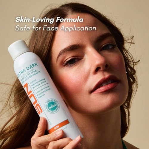 Ultra Dark Self Tanning Spray for Face & Body - Instant Sunless Tan Solution