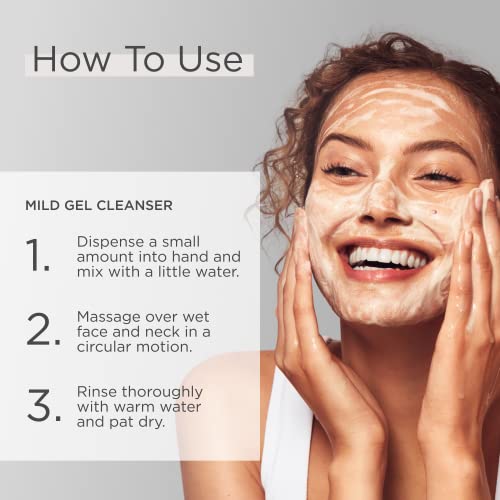 Glytone Mild Cream Cleanser | Exfoliate & Moisturize with 3.4 Free Acid Value Glycolic Acid & Glycerin | Face Wash for Women Removes Makeup & Oil | Face Cleanser for Dry Skin | 6.7 Fl oz.