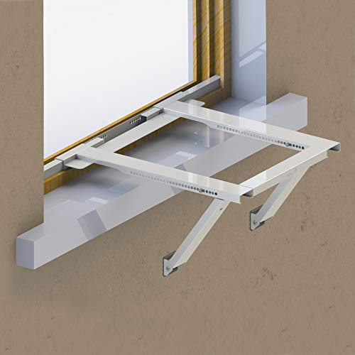 Ivation Heavy Duty Window AC Support Bracket, No Drill Steel Mount for Up to 200 lbs