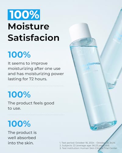 Hyaluronic Acid Moisture Toner - Lightweight, Vegan, Sensitive Skin, 6.76 fl oz