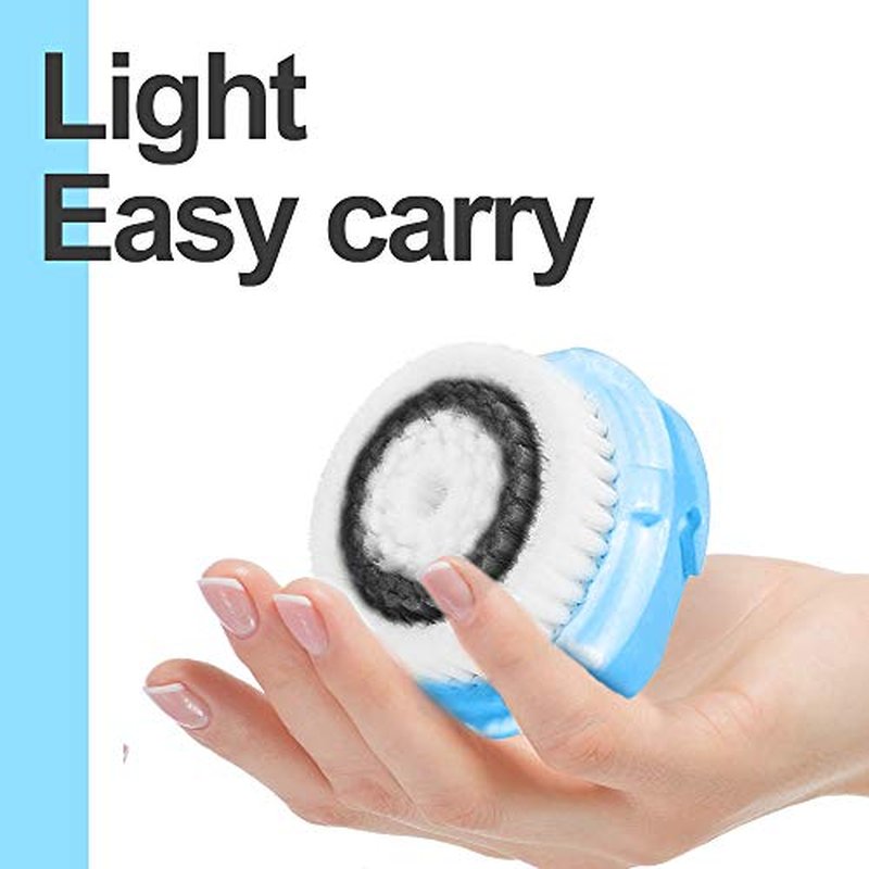 Facial Cleansing Brush Head Replacements Compatible with Clarisonic Mia 1, Mia 2, Mia Fit, Alpha Fit, Smart Profile Uplift, Deep Pore Face Brush Head Replacement Cleaning Tool(Mutil Color)