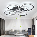 Black 39.9in LED Dimmable Ceiling Fan with Remote & Reversible Motor
