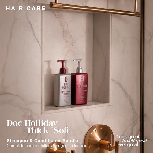 Men's Thick & Soft Shampoo & Conditioner Set - 10 Fl Oz (Pack of 2) - Desert Botanical
