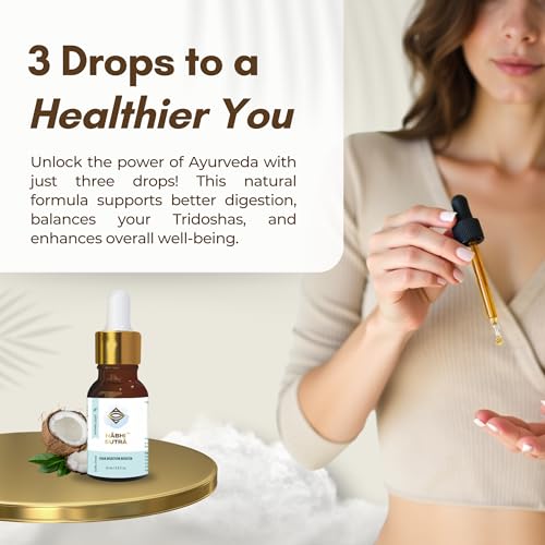 Belly Button Oil for Digestion Support with Castor Ginger Black Seed Coconut Oil - 15ml