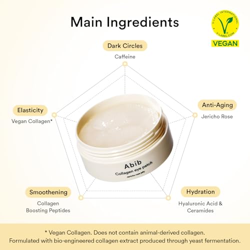 Under Eye Care Duo - Vegan Collagen Eye Patches & Cream for Puffy Eyes & Dark Circles