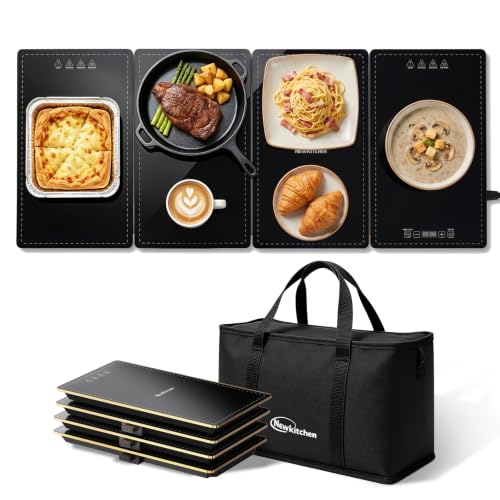 4-in-1 Electric Food Warming Tray 35x15 Inch with Temperature Control & Timer