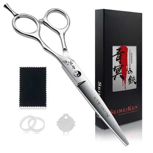 SEIMEIKEN 6-Inch Japanese 440C Hair Scissors Professional Shears Sliver-1pc