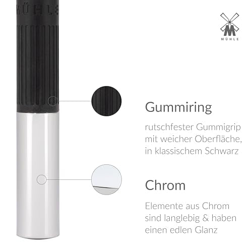 Black MÜHLE NEO Safety Razor - Double Edge, Eco-Friendly, Reusable, for Men & Women