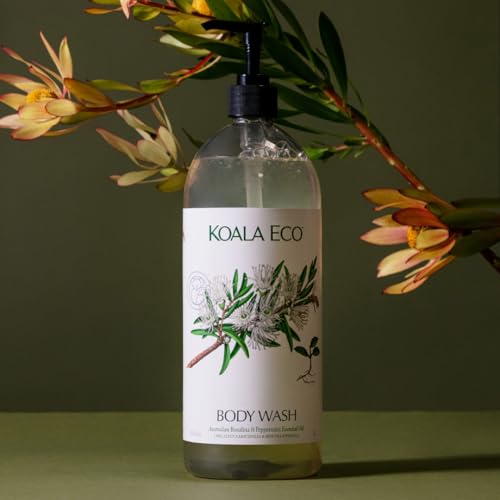 34oz Body Wash with Australian Rosalina & Peppermint Essential Oils – Refillable & Eco-Friendly