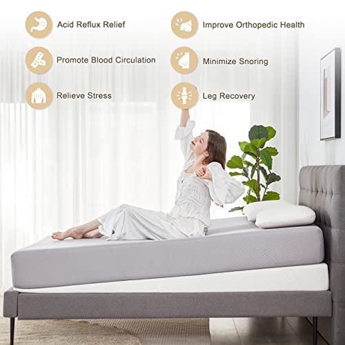 Lazyzizi 7-Inch Wedge Mattress Elevator for GERD Snoring & Reflux Relief