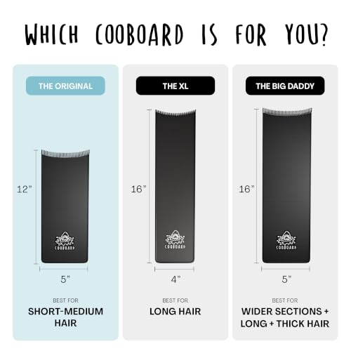 Black Cooboard Hair Highlighting Paddle with Teeth - Balayage Board