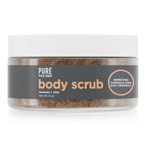 Pure for Men Exfoliating Body & Bum Scrub with Rosemary & Mint - 8 oz